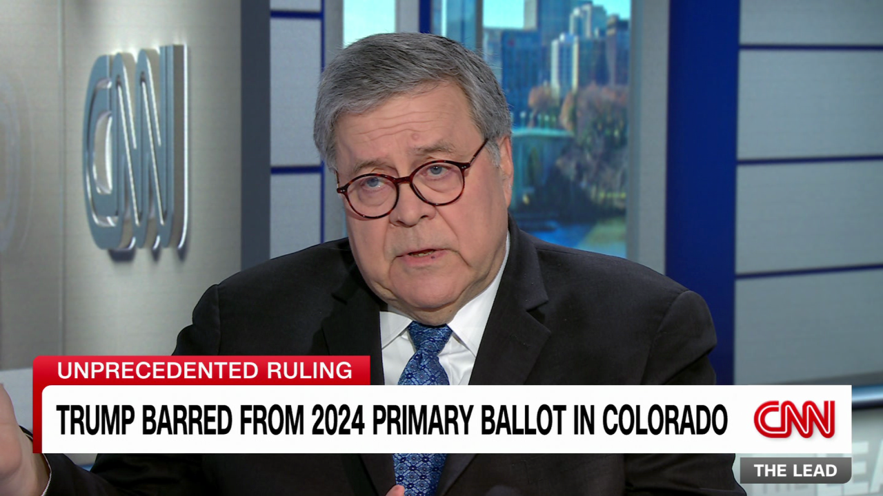 Former Atty Gen Barr: Colorado case is legally wrong CNN