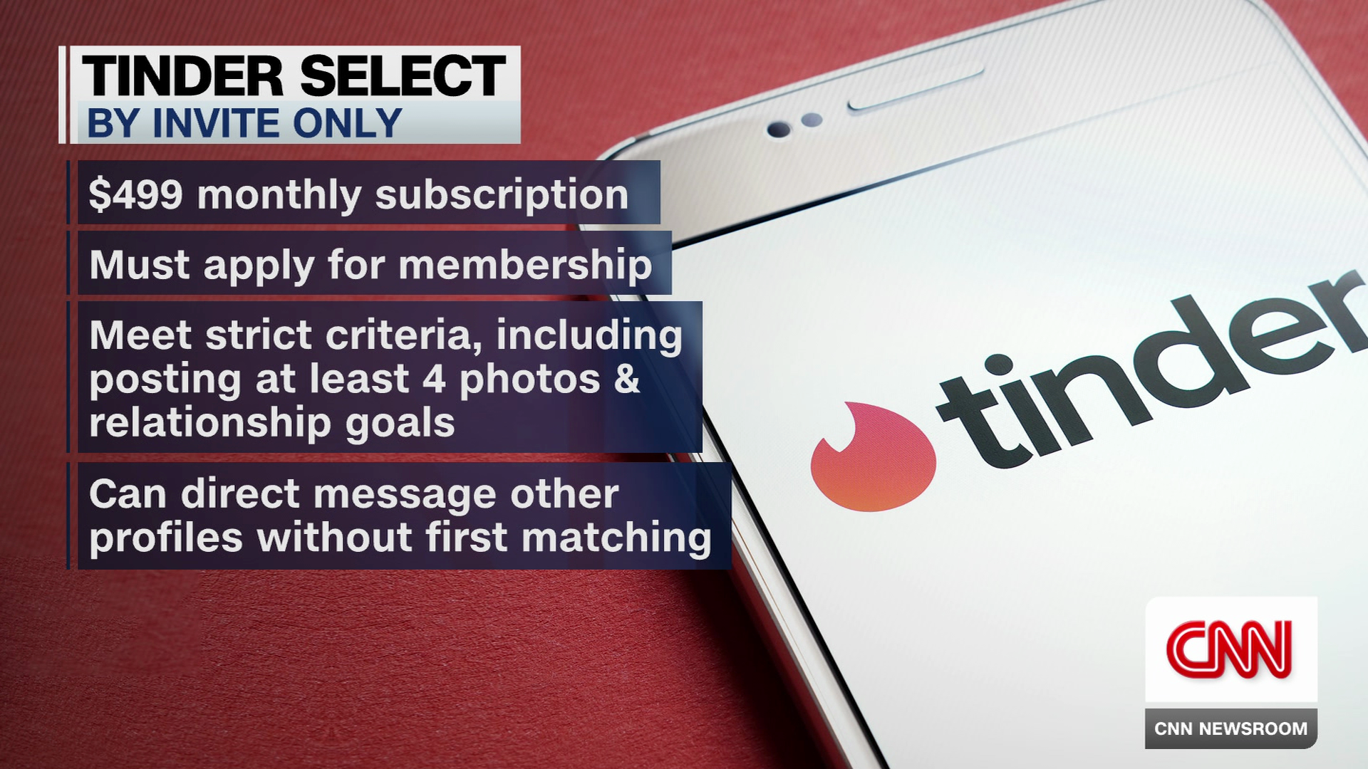 Tinder offers invite-only $499 monthly membership