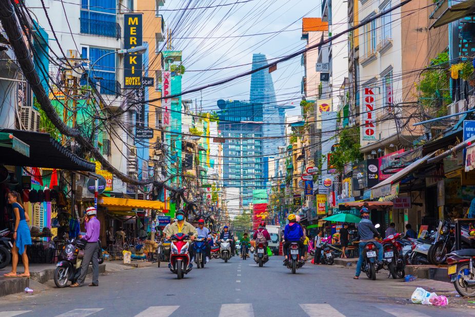 <strong>Ho Chi Minh City, Vietnam: </strong>The Intra-Vietnam route from the capital Hanoi to largest metropolis Ho Chi Minh City (pictured) was the globe's fourth busiest domestic route.