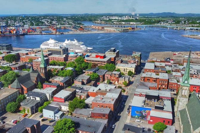 <strong>Saint John, New Brunswick:</strong> This Canadian city is an excellent base from which to enjoy the nearby Bay of Fundy, known for the world's highest tides.