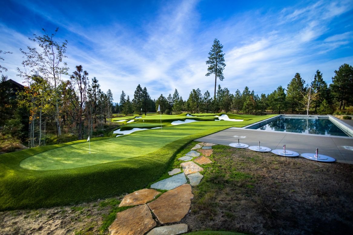 Golf enthusiasts across America don't even need to leave their properties to play a round, thanks to the rise of backyard putting complexes and courses. <strong>Scroll through the gallery to see more. </strong>