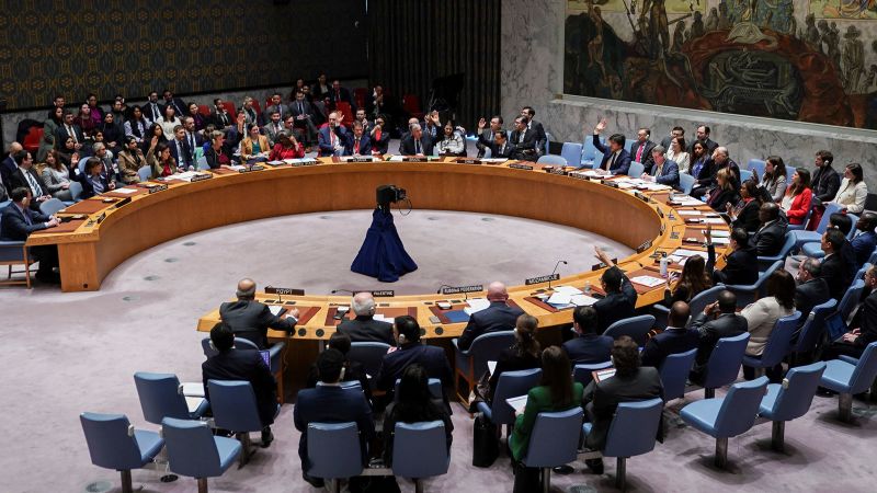 联合国安理会批准以色列与哈马斯战争解决决议 美国投弃权票