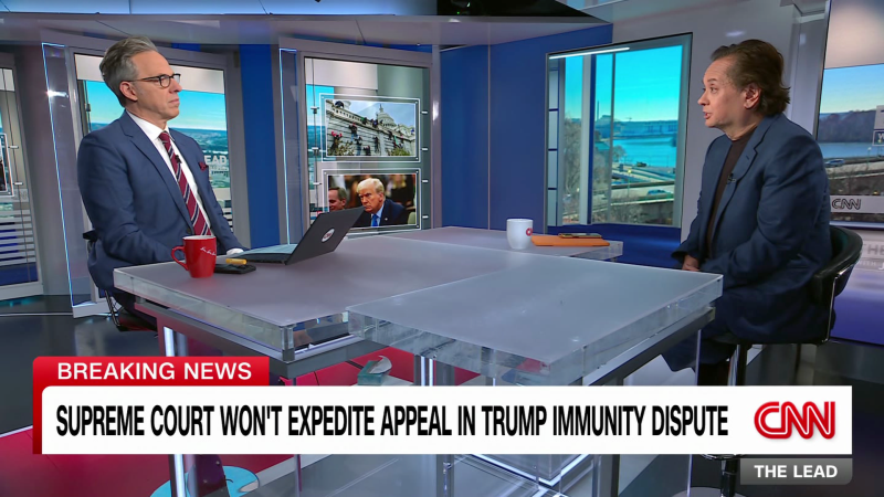 Supreme Court won't expedite request in Trump immunity dispute
