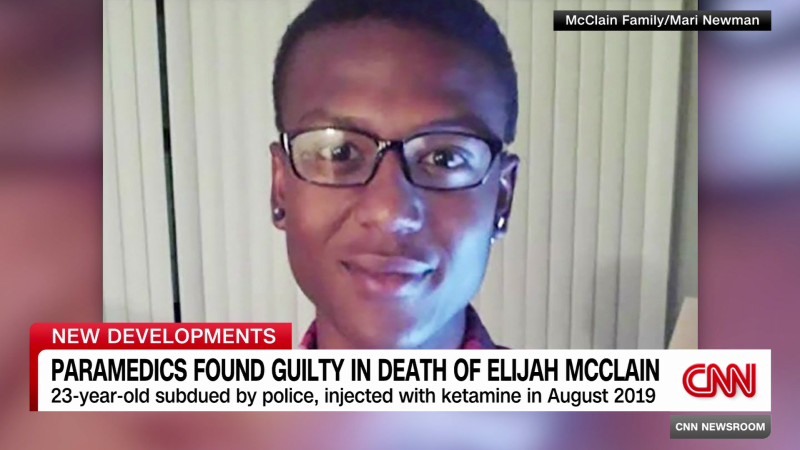 Two paramedics found guilty of criminally negligent homicide in Elijah McClain's death