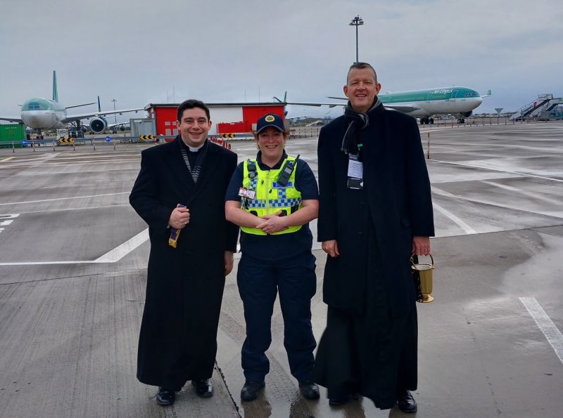 Airport falls silent as priest blesses planes CNN