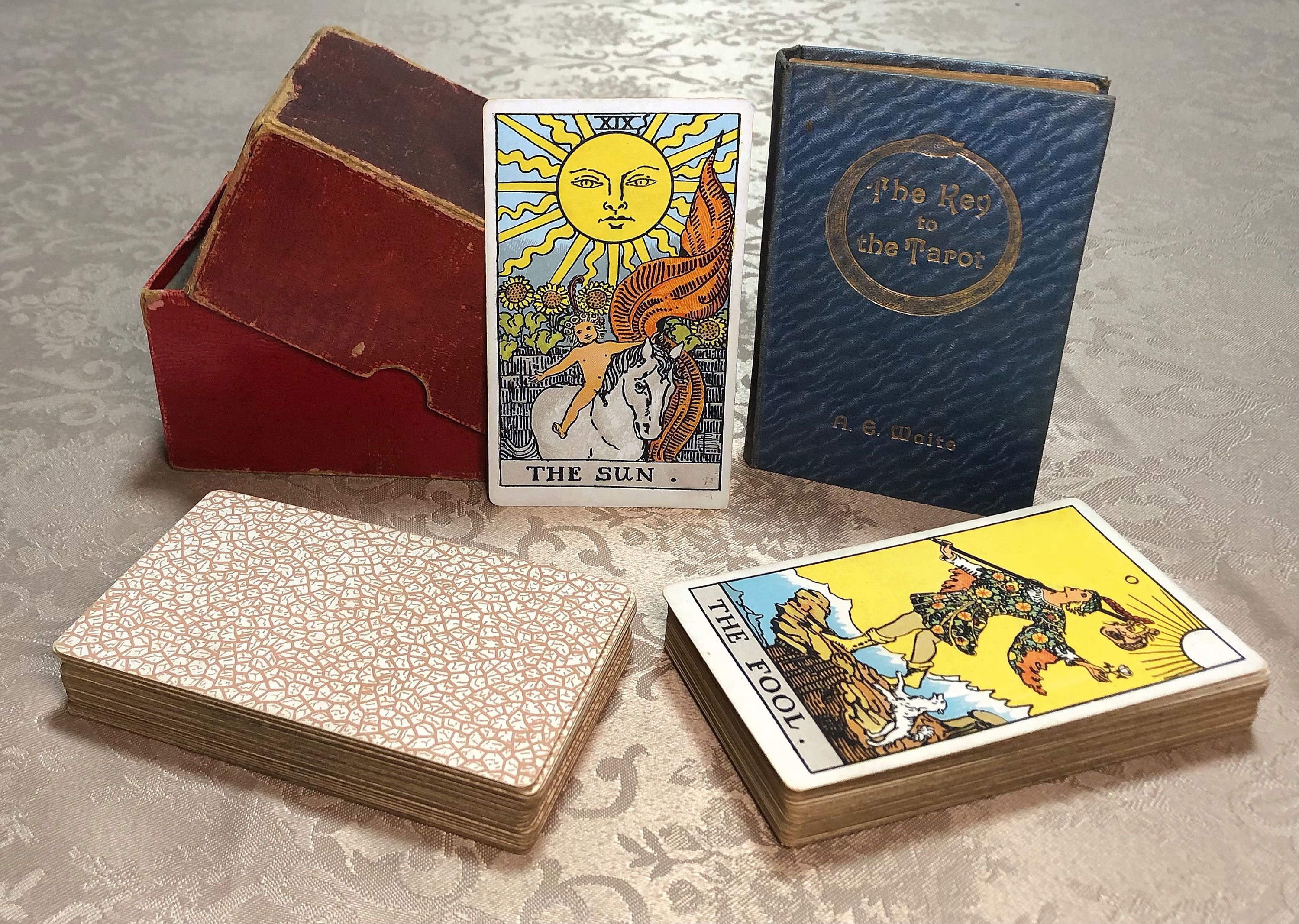 A preliminary edition of the Waite-Smith tarot cards dating to 1909.