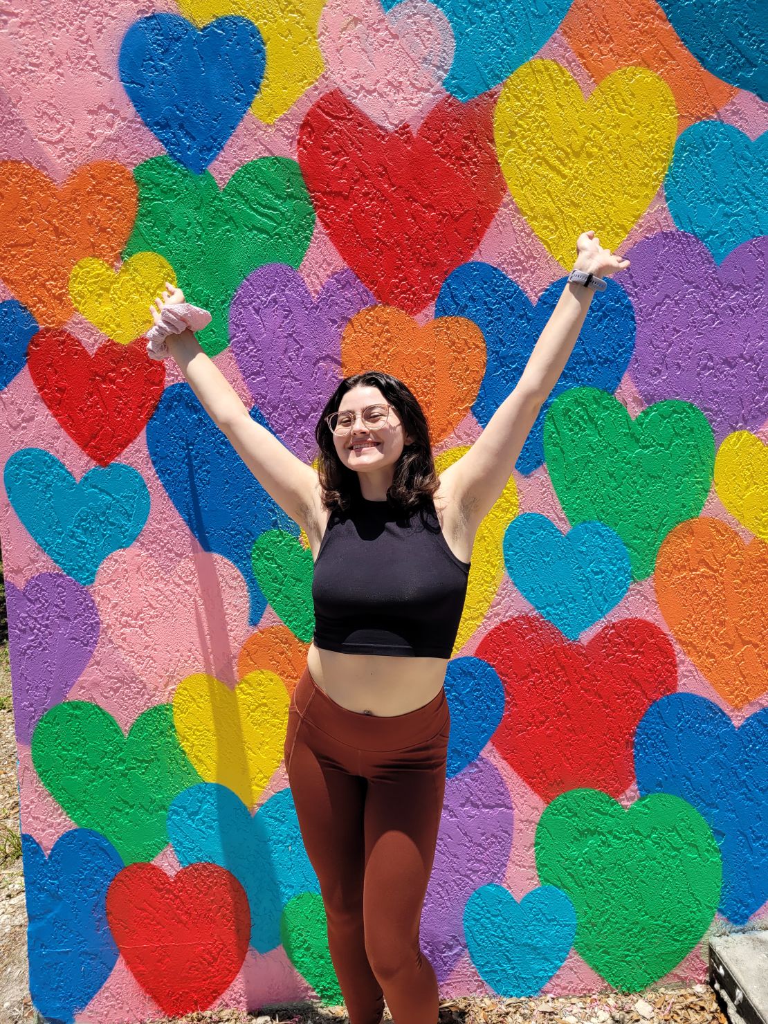 Student Roxanne Felig is also featured on the Januhairy social media channel and has received hate for her choice to grow out her underarm hair.