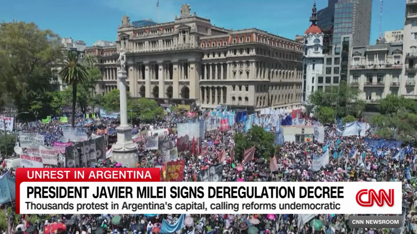 Protests In Argentina Over Milei S Economic Reforms Cnn