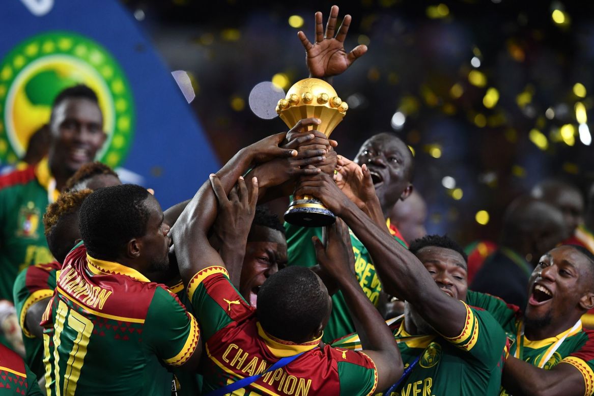 Stage to a plethora of the sport's most talented players, The Africa Cup of Nations (AFCON) represents the pinnacle of men's football on the continent. Ahead of its 34th edition, in Ivory Coast, <strong>look through the gallery to see photos of some of the competition's most memorable moments.</strong> Pictured, Cameroon players celebrate their triumph in 2017.