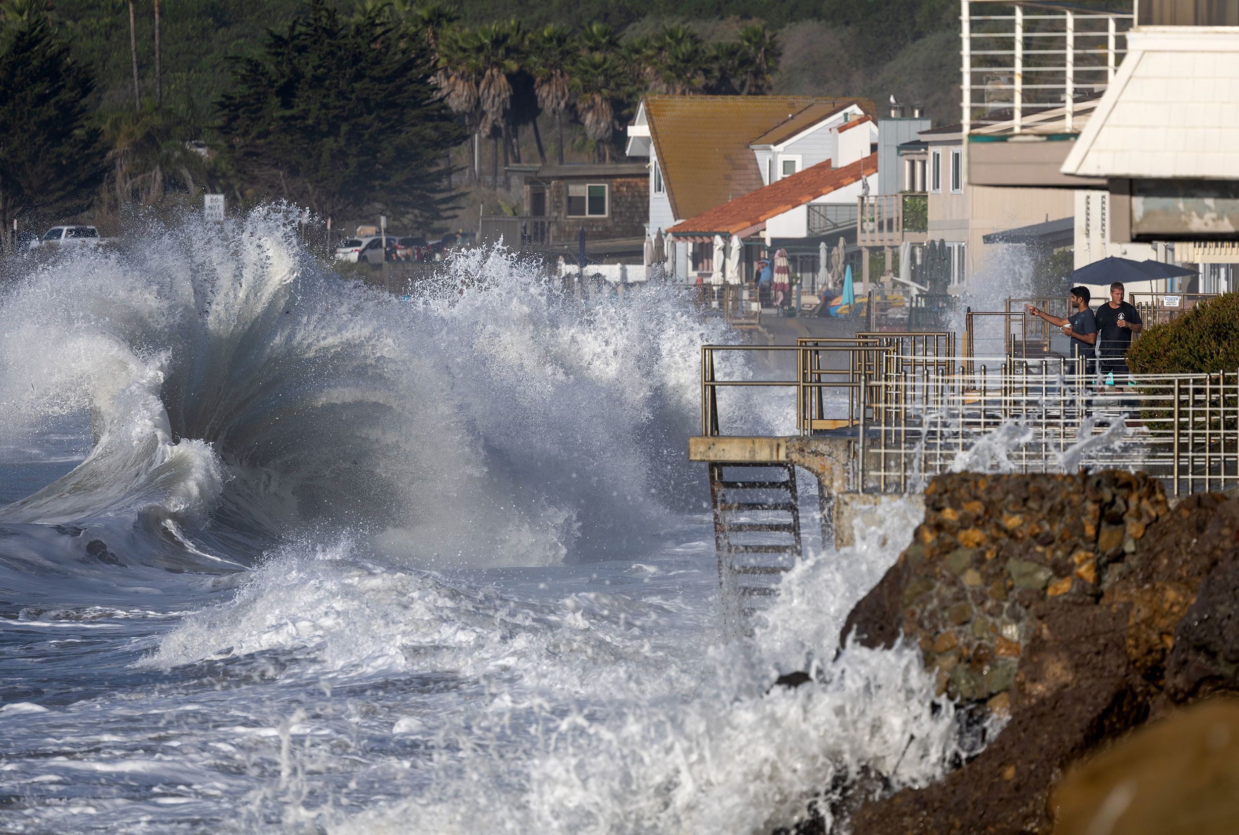 More monster California waves are coming after injuring onlookers at  Ventura beach and causing flooding