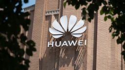 SHANGHAI, CHINA - JULY 11, 2023 - The LOGO of Huawei's global flagship store is seen on Nanjing Road Pedestrian Street in Shanghai, China, July 11, 2023. (Photo by Costfoto/NurPhoto via Getty Images)