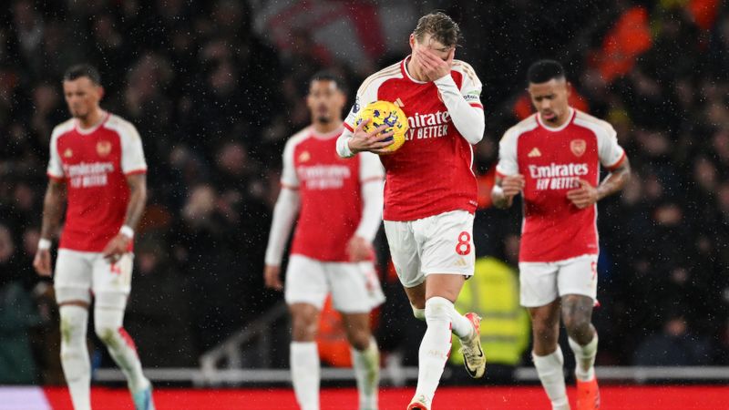 Arsenal’s Premier League title hopes dealt blow following shock home defeat against West Ham
