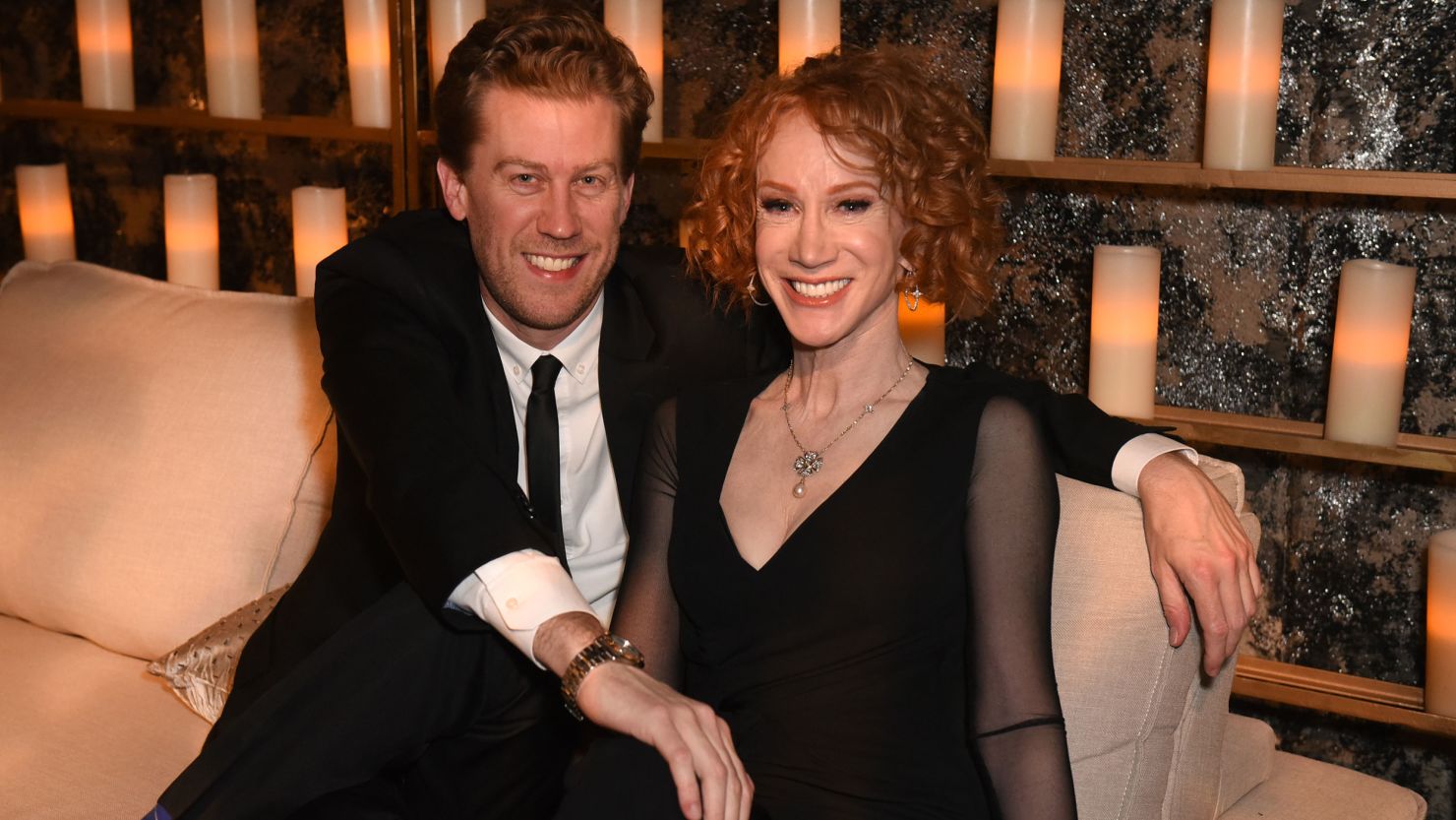 LOS ANGELES, CALIFORNIA - SEPTEMBER 22: Randy Bick (L) and Kathy Griffin attend HBO's Official 2019 Emmy After Party on September 22, 2019 in Los Angeles, California. (Photo by FilmMagic/FilmMagic for HBO)