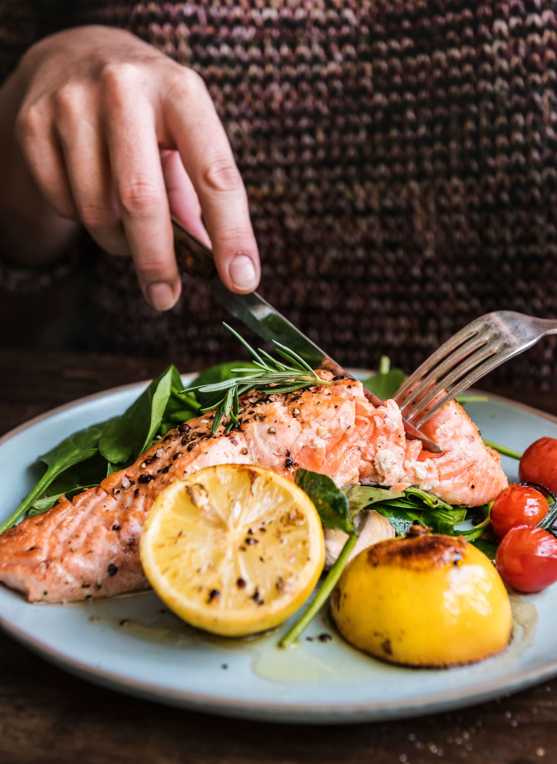 A serving of fish such as salmon can be key to lowering the risk for heart disease due to its high content of healthy omega-3 fatty acids.