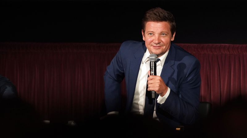 Jeremy Renner almost died last New Year's Day.  Since then he has been leaning towards life
