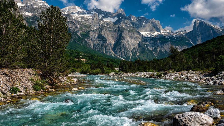 Theth National Park. Albania. One of the most beautiful travel destination in Europe.