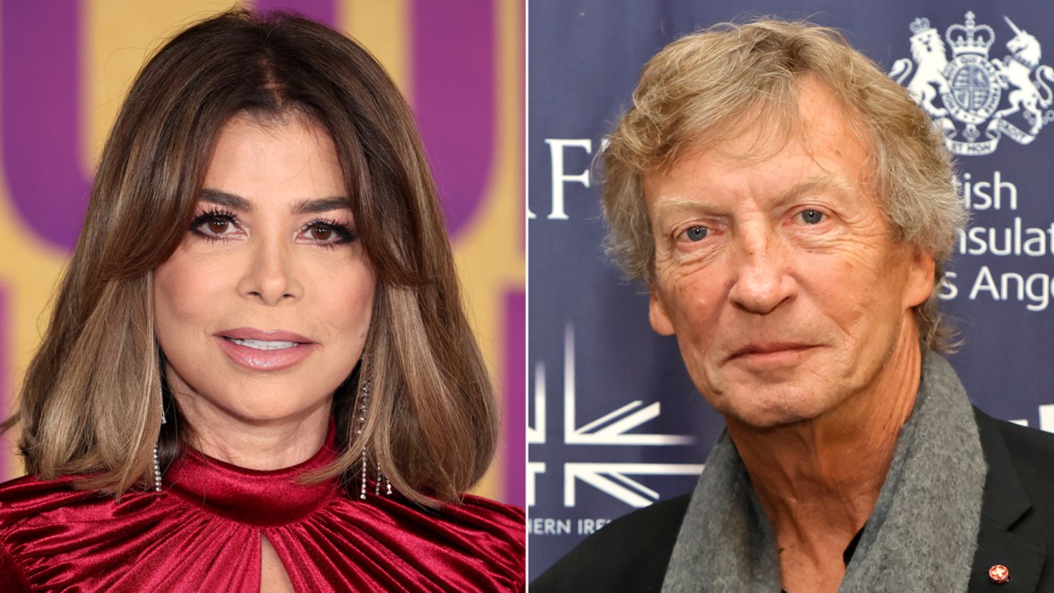 Paula Abdul and Nigel Lythgoe