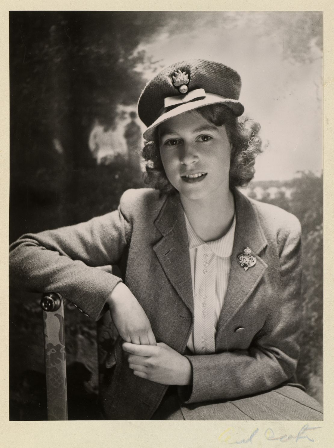 A wartime picture of the then Princess Elizabeth in 1942 forms part of the new exhibition.