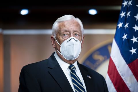 House Majority Leader Steny Hoyer attends a news conference in Washington, DC, on November 18.