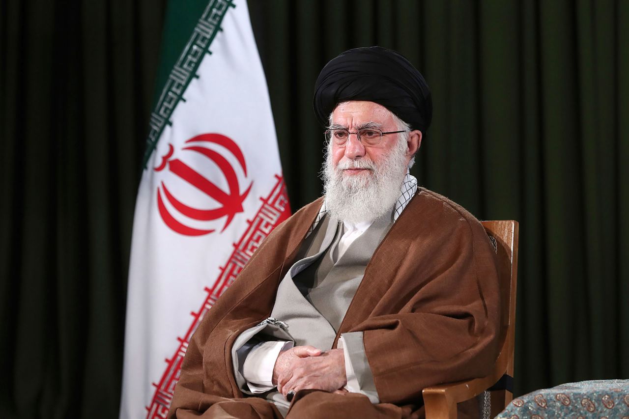 Supreme Leader Ayatollah Ali Khamenei poses for a portrait prior to delivering his message for the Iranian New Year, in Tehran, Iran on March 20.