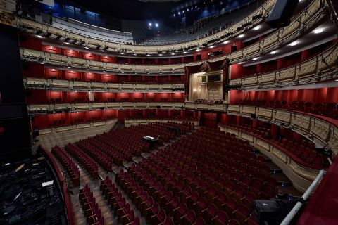 A general view of the Teatro Real, in Madrid, Spain, on March 13. 