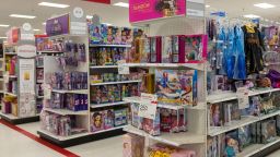 Aisle full of toys is seen at a chain retail store in Pleasant Hill, California, United States on October 18, 2021. California Gov. Gavin Newsom has signed a law that requires larger retailers to provide a designated section for toys that are gender-neutral, which will go into effect in 2024(Photo by Yichuan Cao/Sipa USA)