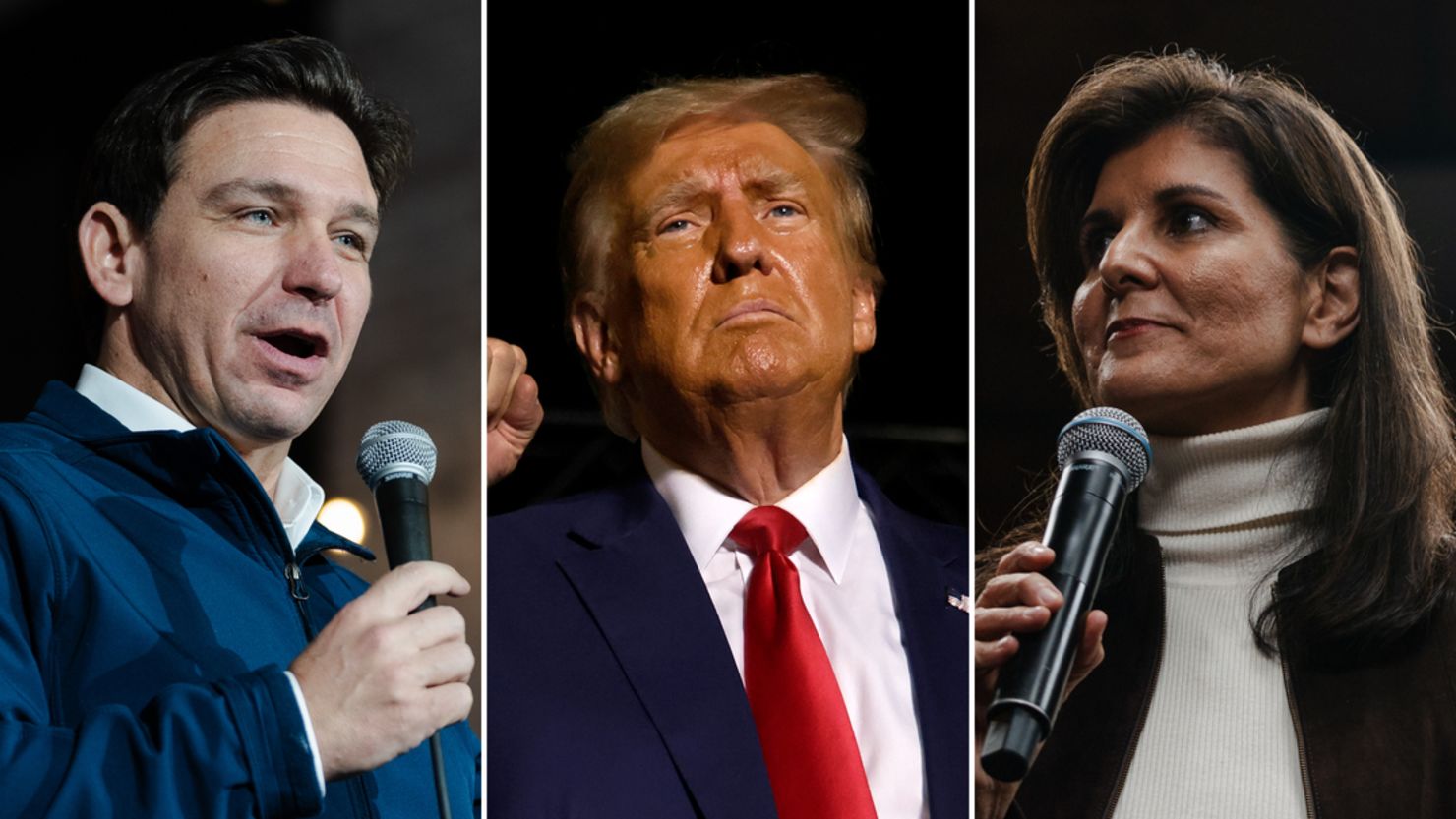 Two weeks out from the caucuses, DeSantis-Haley rivalry dominates airwaves as Trump maintains front-runner status | CNN Politics
