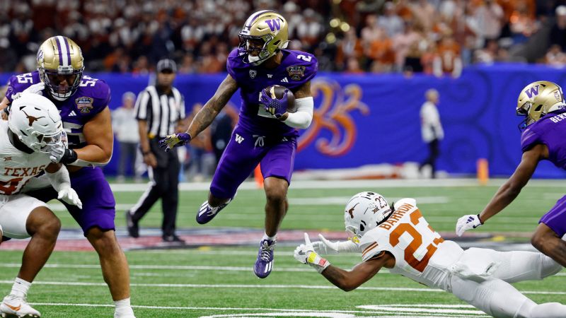 De Michigan Wolverines en Washington Huskies gaan door naar het College Football Playoff National Championship De Michigan Wolverines en Washington Huskies gaan door naar het College Football Playoff National Championship