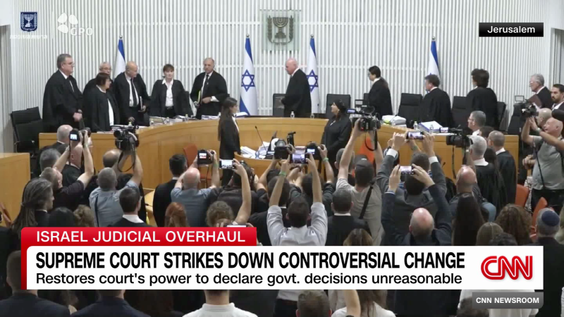 Israel’s Supreme Court Strikes Down Controversial Judicial Change | CNN