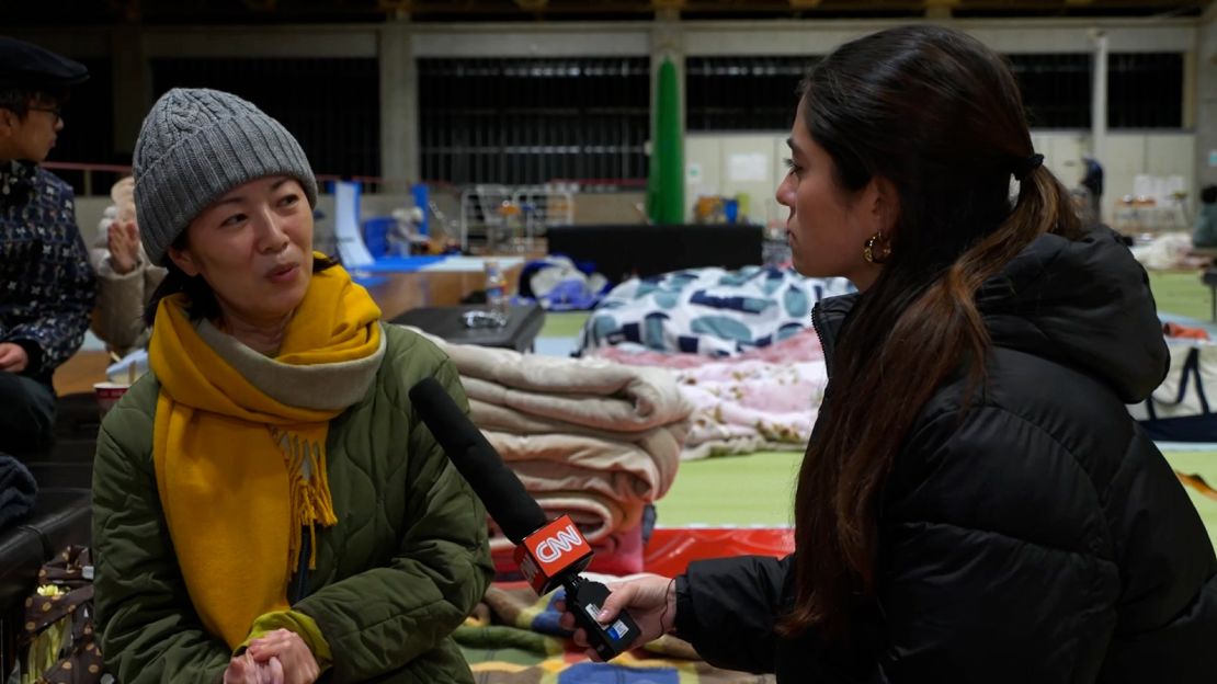 Minae Akiyama during an interview with CNN in Japan.