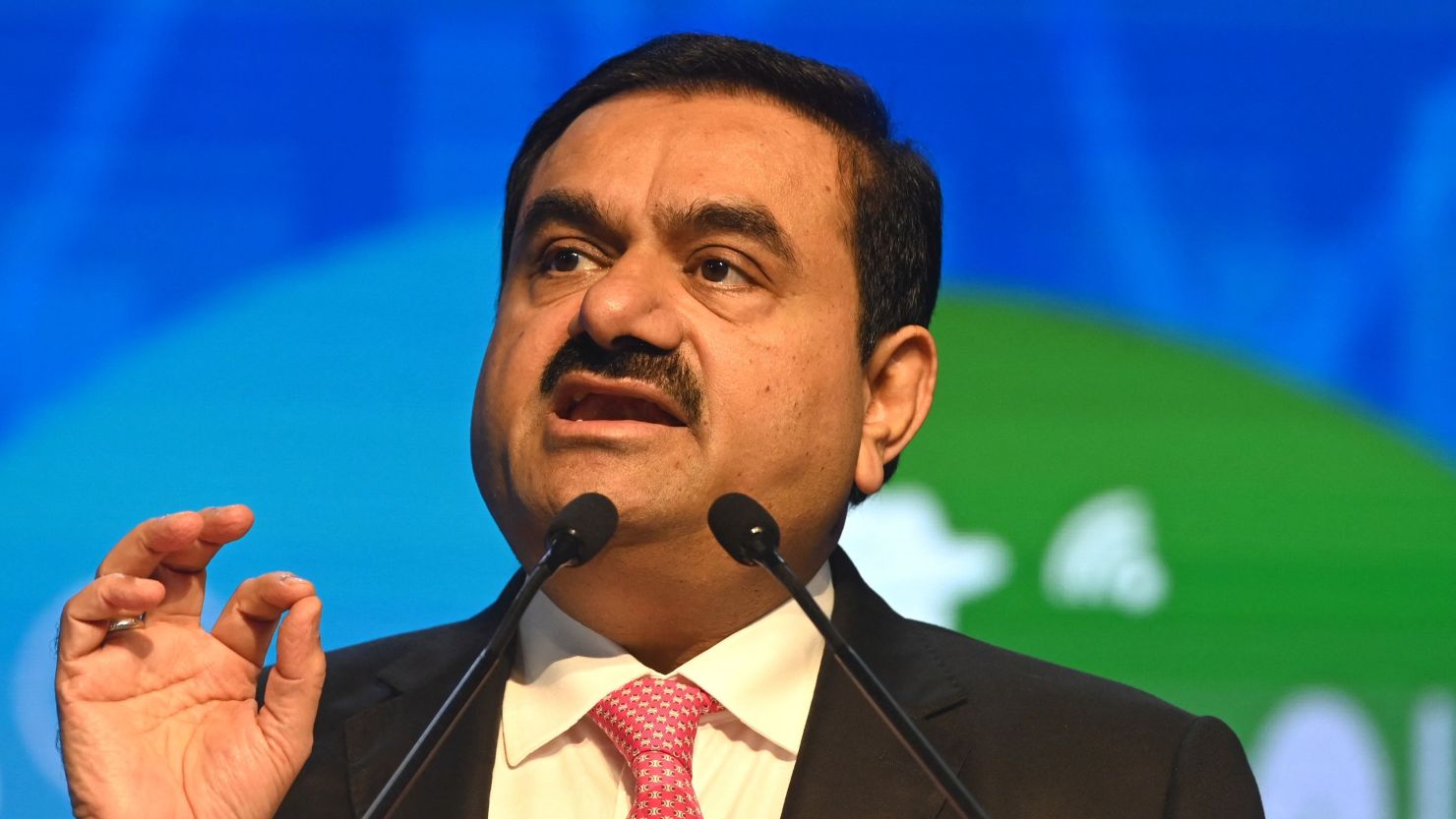 Chairperson of Indian conglomerate Adani Group, Gautam Adani, speaks at the World Congress of Accountants in Mumbai on November 19, 2022. (Photo by INDRANIL MUKHERJEE / AFP) (Photo by INDRANIL MUKHERJEE/AFP via Getty Images)