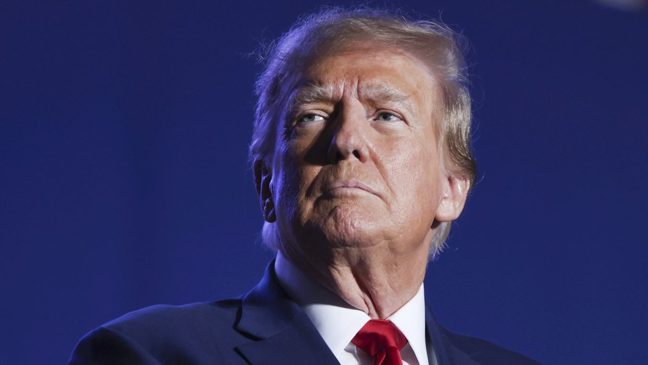 FILE - Former President Donald Trump speaks at a campaign rally, Saturday, Dec. 16, 2023, in Durham, N.H. (AP Photo/Reba Saldanha, File)