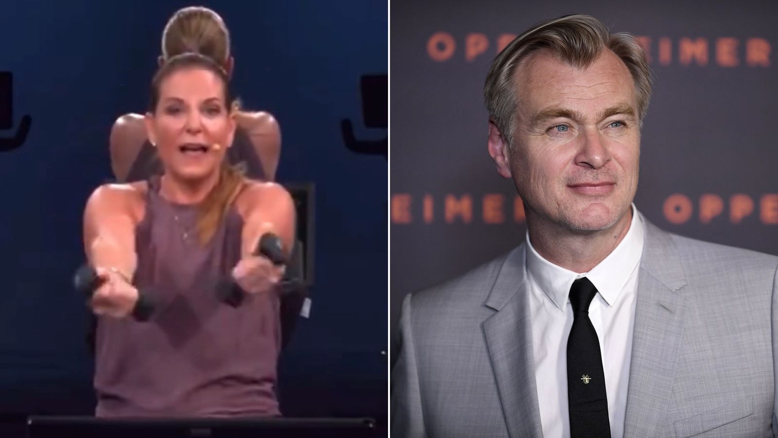 A Peloton instructor ranted about how she disliked the movie Tenet.  Christopher Nolan, the film's director, happened to take that class. - CBS  News