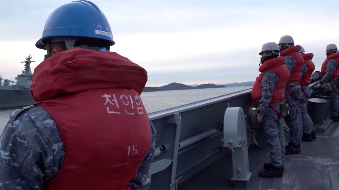 South Korea Navy Maritime Drill.