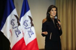 Republican presidential candidate and former U.S. Ambassador to the United Nations Nikki Haley speaks during a campaign visit in Des Moines, Iowa, U.S. January 5, 2024.