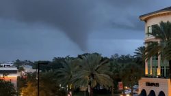 A tornado touches down in Fort Lauderdale, Florida, on Saturday, January 6, 2024.