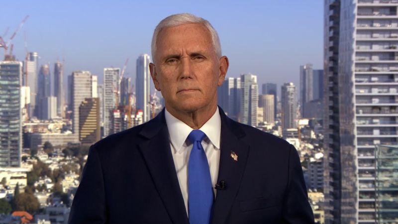 Video: Mike Pence reacts to new poll that 34% of Republicans think FBI was behind Jan. 6 | CNN Politics