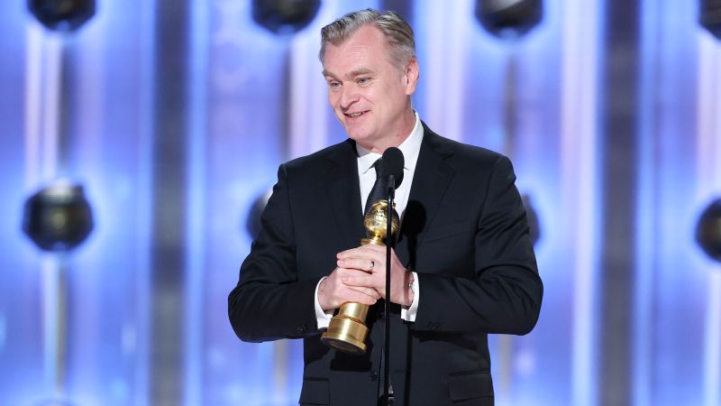 ‘oppenheimer Director Christopher Nolan Honors Heath Ledger While Accepting Golden Globe Cnn 