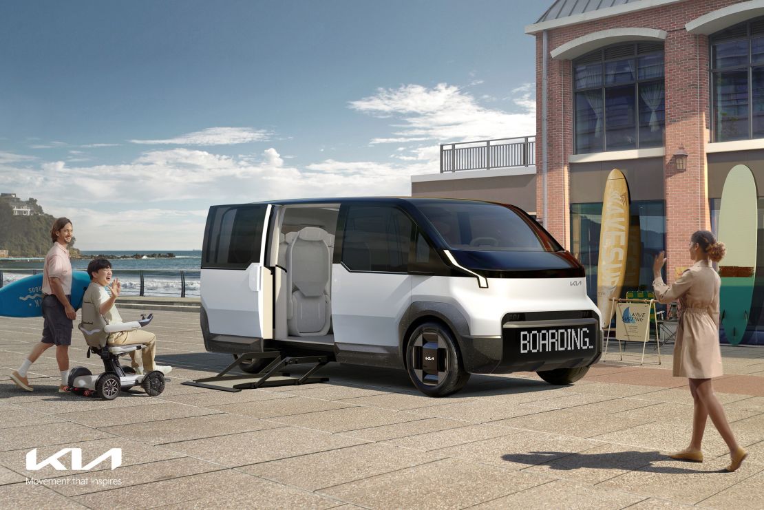 PV5 Concept. Renderings of the vans provided by Kia.