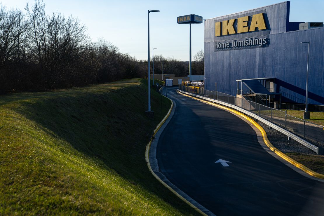 An Ikea store in College Park, Maryland, US, on Wednesday, Dec. 20, 2023. Swedish flatpack furniture giant Ikea said it's looking for other options to secure the availability of its products, many of which normally pass through the Red Sea and the Suez Canal on their way from factories in Asia to Europe and other markets. Photographer: Nathan Howard/Bloomberg via Getty Images