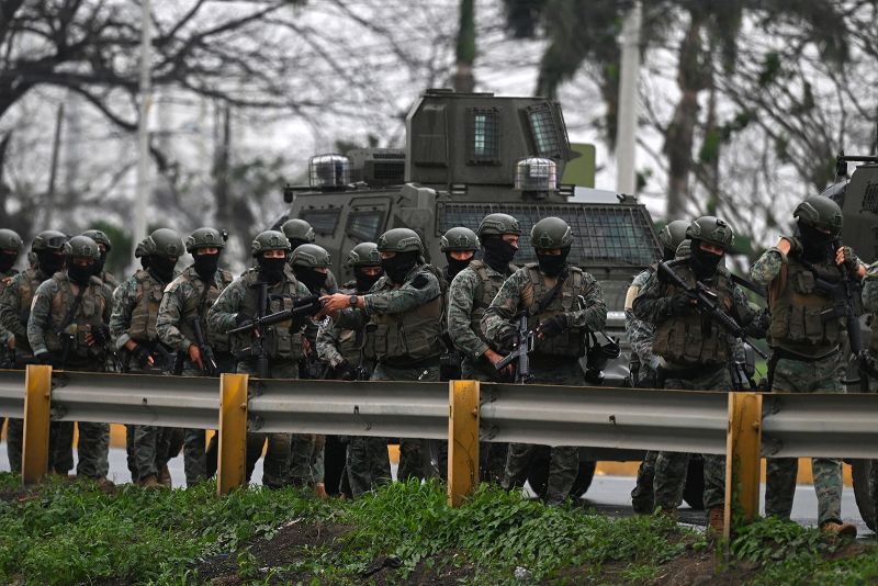 Gang Leader S Prison Break Puts Restive Ecuador On High Alert CNN   240109114413 Police Security Operation Eecuador 