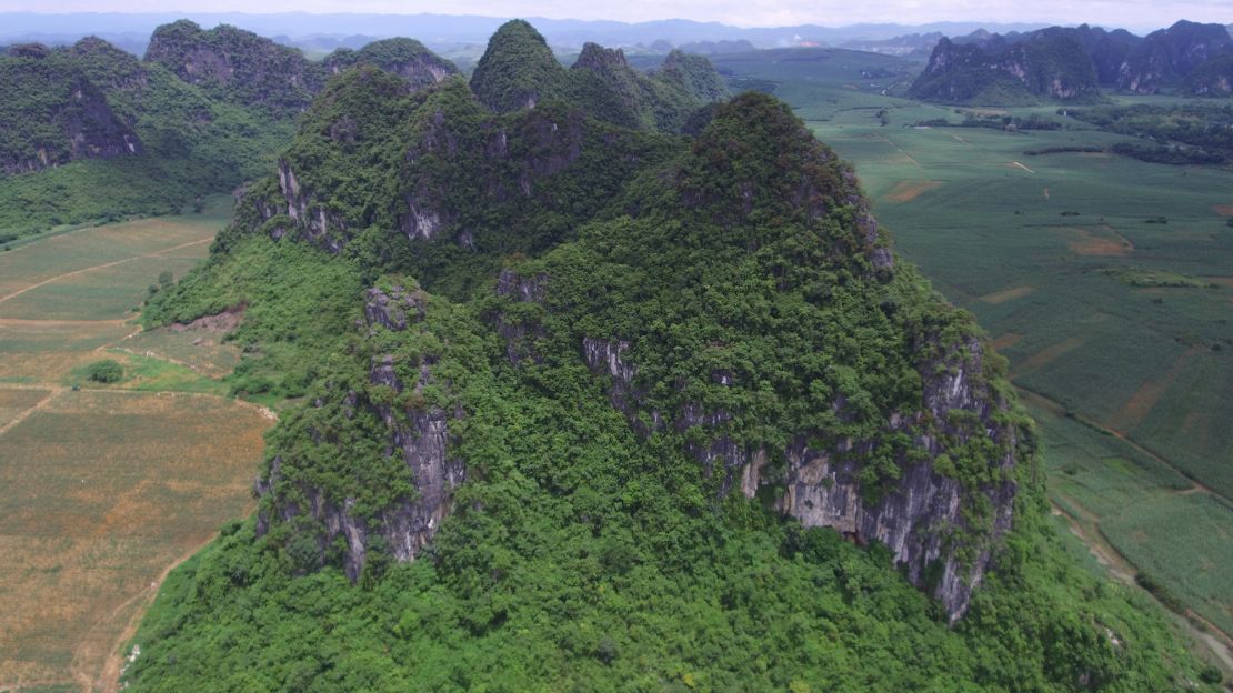 The location of many caves including two G. blacki bearing caves