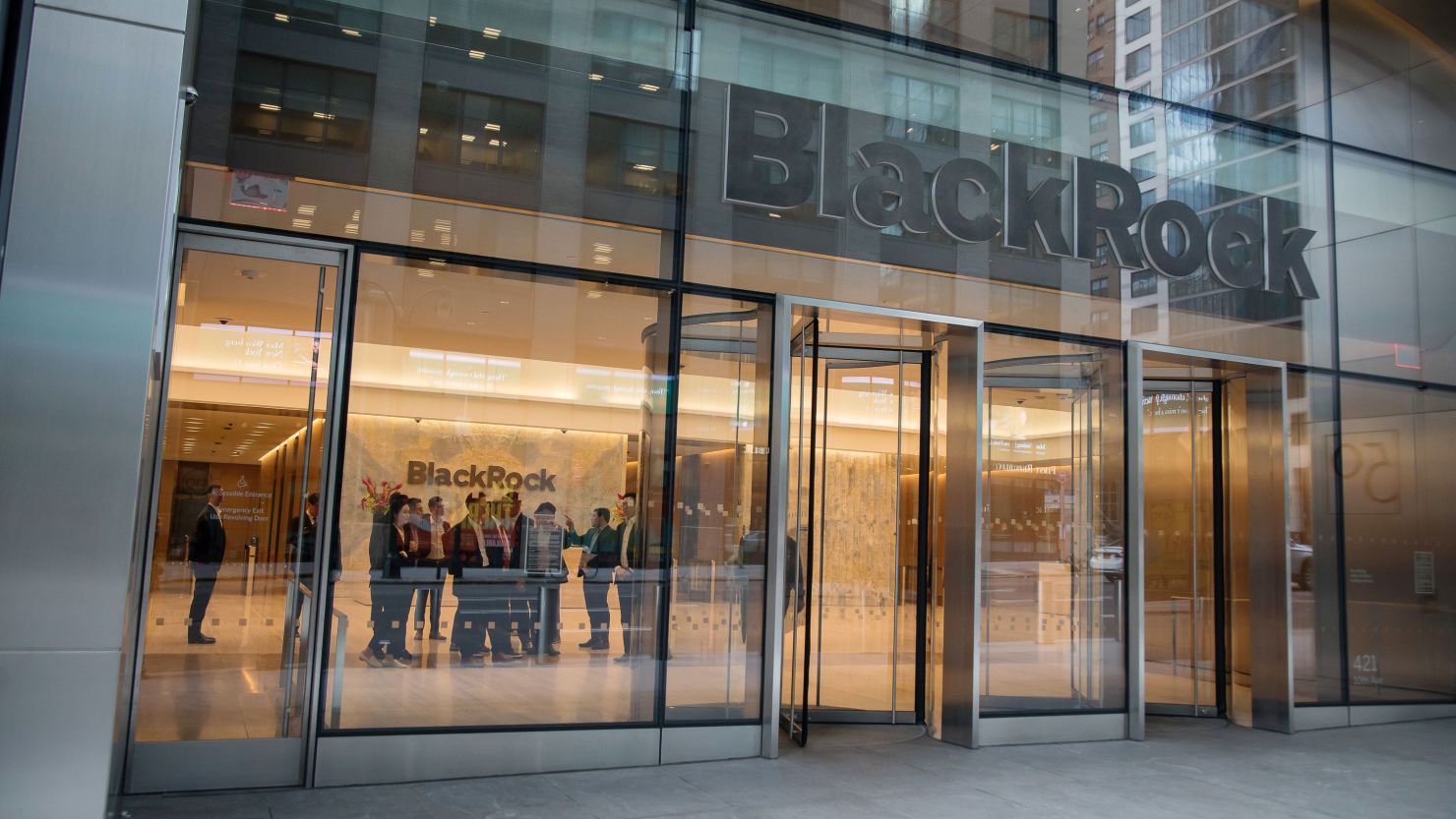 BlackRock headquarters at 50 Hudson Yards in New York, US, on Monday, May 1, 2023. BlackRock Inc.'s assets swelled to $9.09 trillion in the first quarter as depositors sought cover following the collapse of several US banks by pouring money into the firms cash-management funds. Photographer: Michael Nagle/Bloomberg via Getty Images