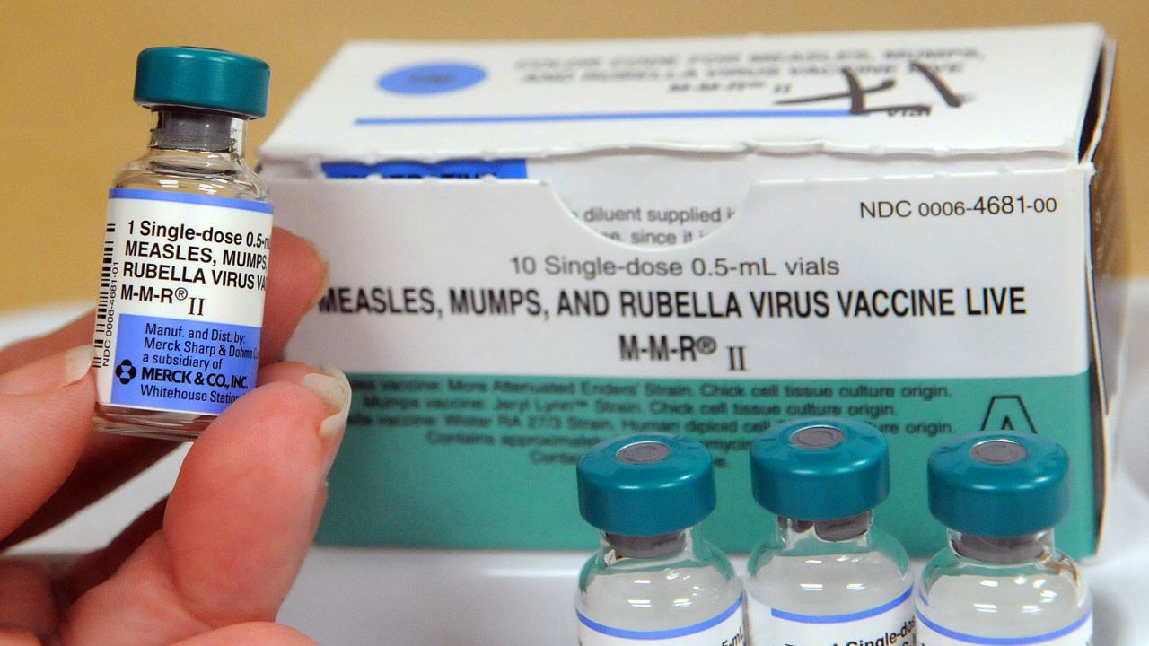 A nurse displays vials of measles vaccine at the Orange County Health Department on May 6, 2019 in Orlando, Florida. According to the Centers for Disease Control and Prevention, the number of measles cases in the United States as of May 6, 2019 has climbed to 764 in 23 states, with 60 new cases reported in the past week, breaking recent records.  (Photo by Paul Hennessy/NurPhoto via Getty Images)