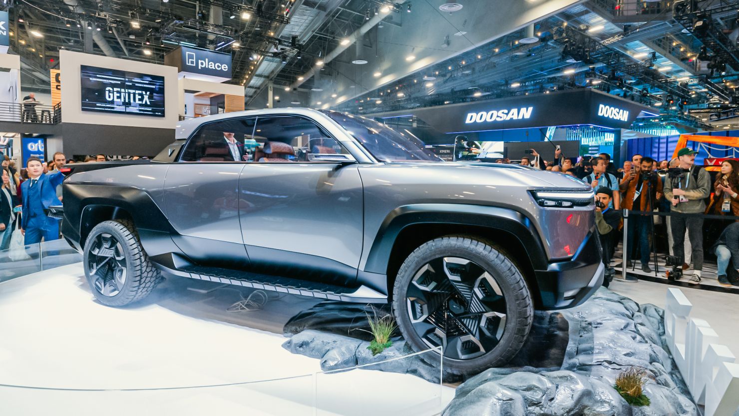 VinFast unveiling an electric pickup and a subcompact SUV at CES.