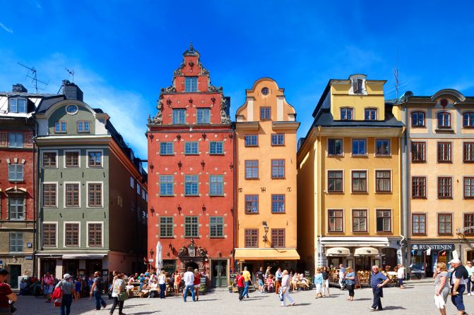 <strong>2. Sweden:</strong> Global air passenger traffic is predicted to double by 2040, Frederic Leger, IATA's Senior Vice President Commercial Products and Services, said in a statement. (Pictured: Stortorget, Stockholm.)<br />