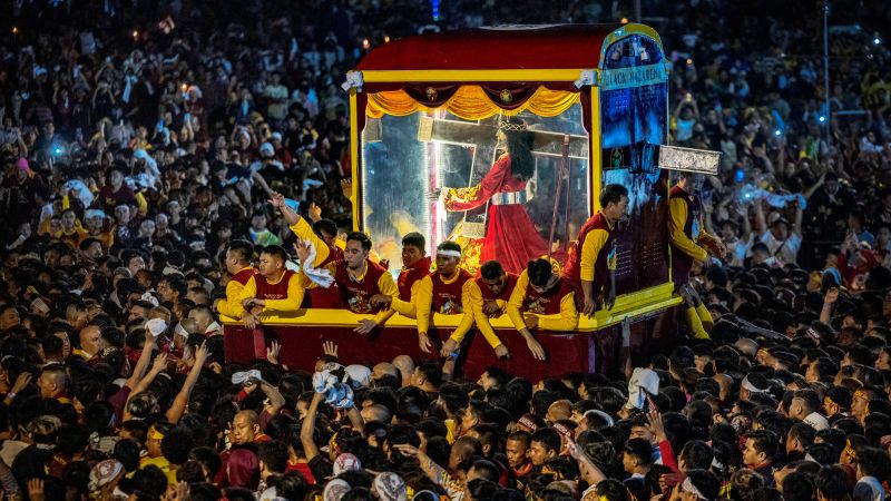 Black Nazarene procession in Philippines draws millions of Catholic ...