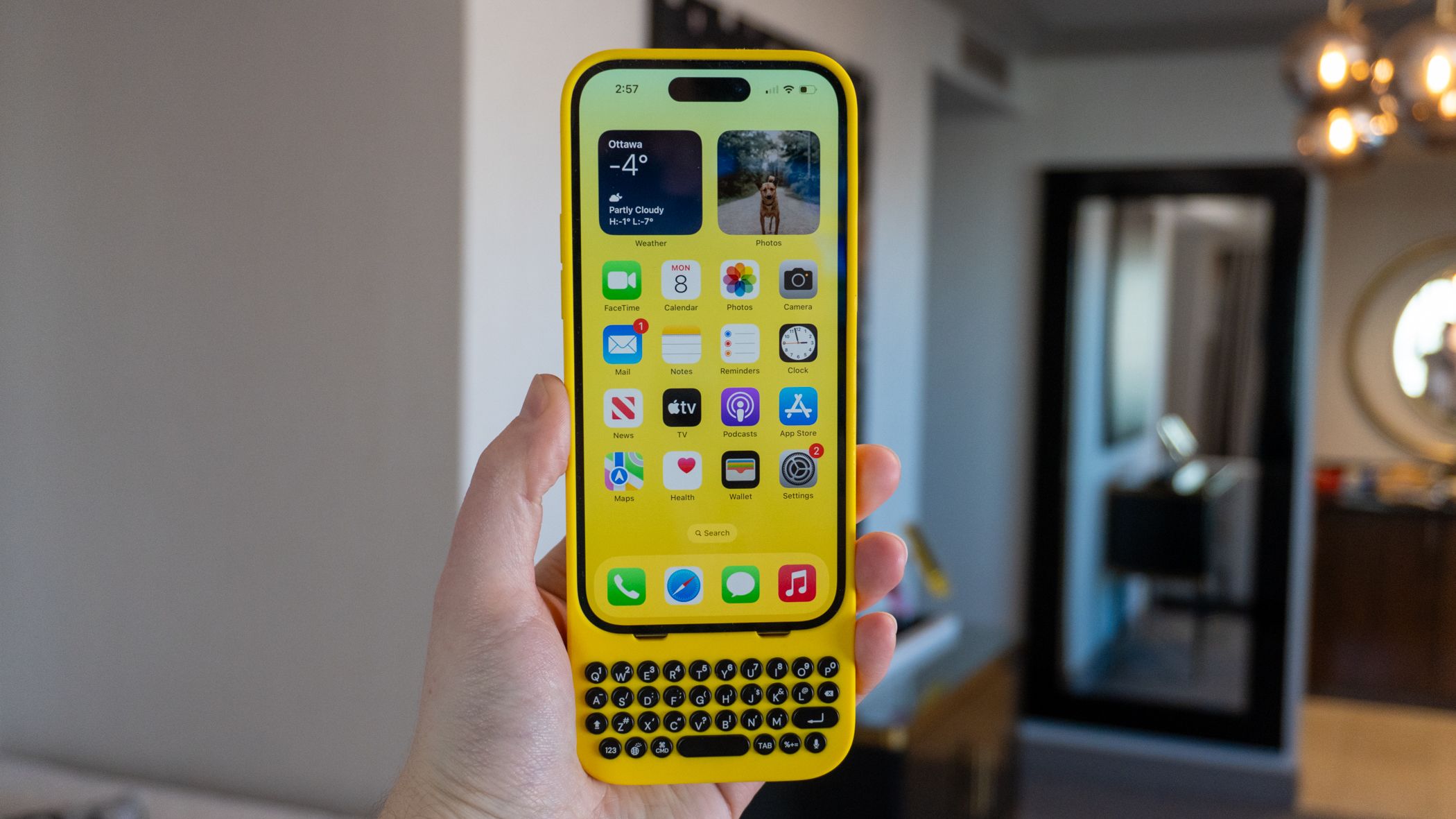 Clicks is a BlackBerry-style iPhone keyboard case designed for
