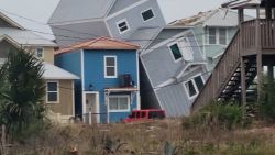 panama city beach tornado tilted house 010924