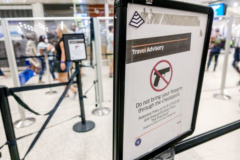 TSA finds a record number of guns at airport checkpoints – 93% of 